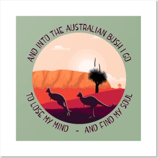 The Australian Outback, Aussie Bush Shirt, Australian Souvenir Posters and Art